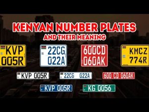 What Are The Different Color Number Plates In Kenya