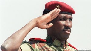 Caption: Thomas Sankara, revolutionary leader of Burkina Faso, assassinated in 1987