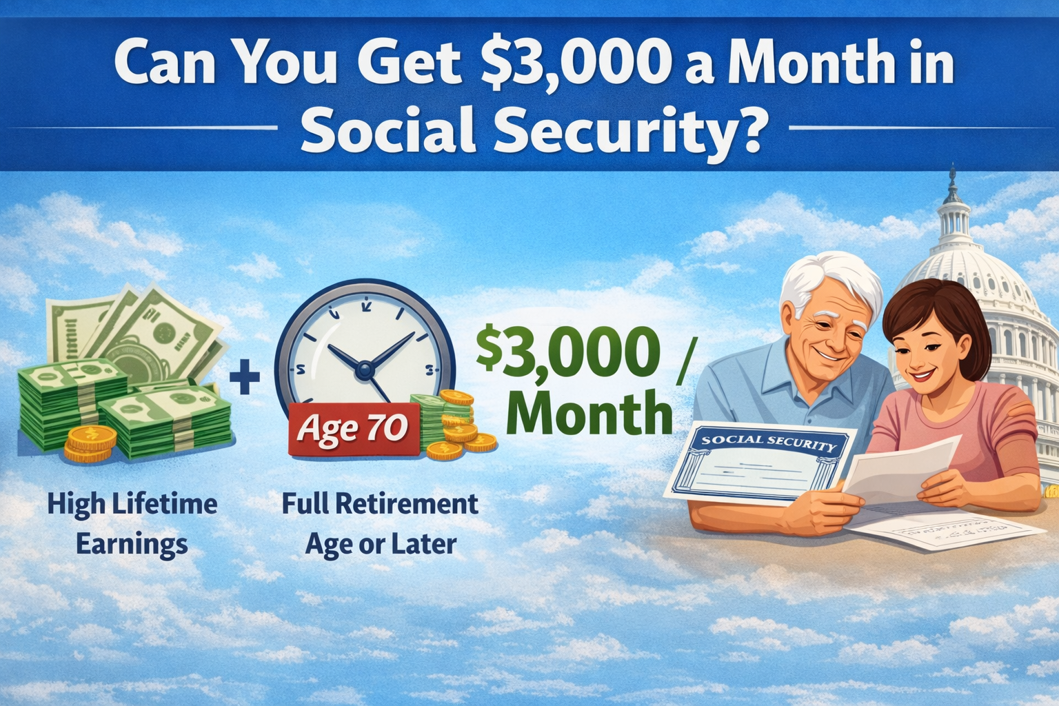 Can you get $3,000 a month in Social Security?